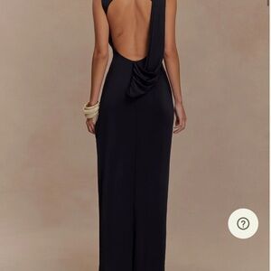 Meshki Black Backless Dress